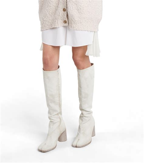 margiela tabi knee high boots